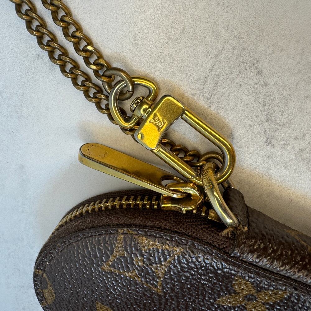 Louis Vuitton Heart Coin Purse Monogram Leopard Coeur Bag Charm Rare Vintage LV - Picture 9 of 11